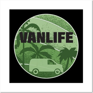 Funny Camping Van Vanlife Camper Shirt Posters and Art